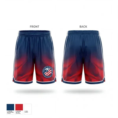Naples Classical Eagles 17251507 Mens Reversible Basketball Shorts - 1