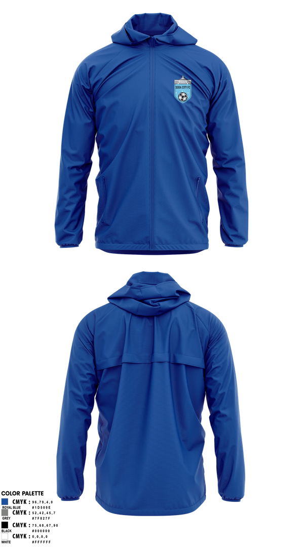 Windbreaker, Soda City FC, Men's Soccer, Teamtime, Team time, sublimation, custom sports apparel, team uniforms, spirit wear, spiritwear, sports uniforms, custom shirts, team store, custom team store, fundraiser sports, apparel fundraiser