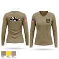 Oregon Army National Guard 53864974 Women's Long Sleeve V-neck Shirt - 1