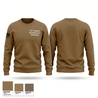 Crew Neck Sweatshirt, 377 Support Maintenance Company, Army, Teamtime, Team time, sublimation, custom sports apparel, team uniforms, spirit wear, spiritwear, sports uniforms, custom shirts, team store, custom team store, fundraiser sports, apparel fundraiser