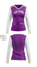 Lady Vikings Women's Long Sleeve V-neck Shirt - 21