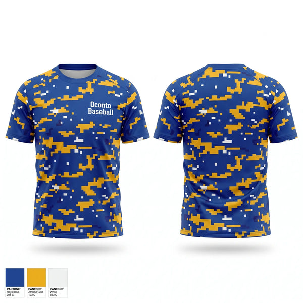 Short Sleeve Performance Shirt, Oconto Baseball, Baseball, Teamtime, Team time, sublimation, custom sports apparel, team uniforms, spirit wear, spiritwear, sports uniforms, custom shirts, team store, custom team store, fundraiser sports, apparel fundraiser