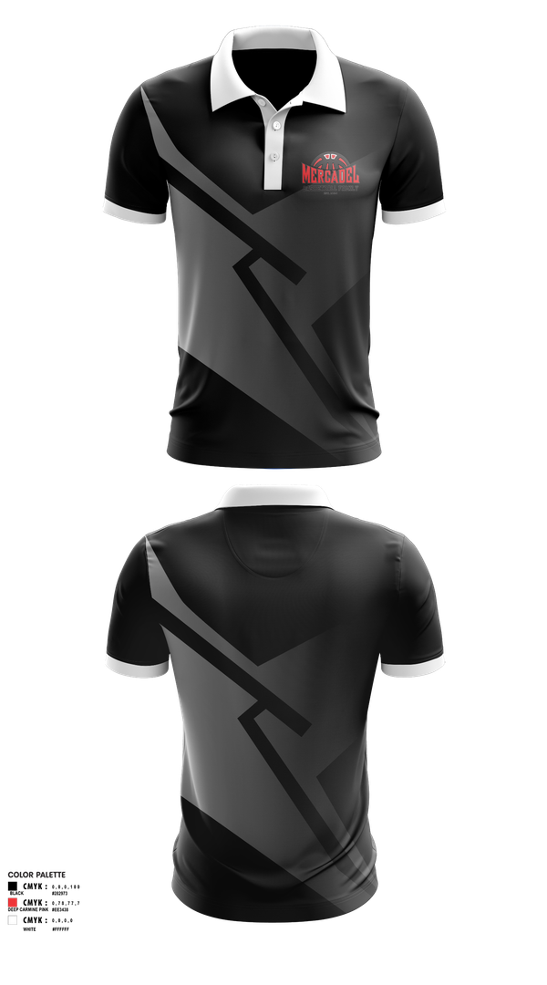 Short Sleeve Performance Polo, Mercadel Basketball, Men's Basketball, Teamtime, Team time, sublimation, custom sports apparel, team uniforms, spirit wear, spiritwear, sports uniforms, custom shirts, team store, custom team store, fundraiser sports, apparel fundraiser
