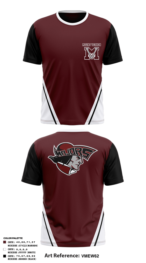 Short Sleeve Performance Shirt, Mount vernon, Track & Field, Teamtime, Team time, sublimation, custom sports apparel, team uniforms, spirit wear, spiritwear, sports uniforms, custom shirts, team store, custom team store, fundraiser sports, apparel fundraiser