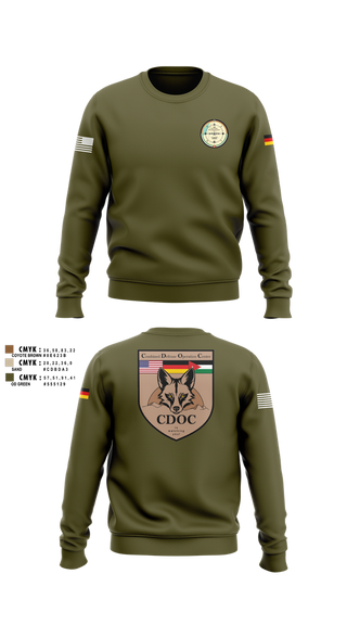 Crew Neck Sweatshirt, DEU EinsKtgt CD/CBI, , Teamtime, Team time, sublimation, custom sports apparel, team uniforms, spirit wear, spiritwear, sports uniforms, custom shirts, team store, custom team store, fundraiser sports, apparel fundraiser