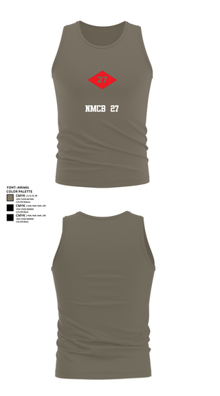 Tank Top, NMCB  27, Navy, Teamtime, Team time, sublimation, custom sports apparel, team uniforms, spirit wear, spiritwear, sports uniforms, custom shirts, team store, custom team store, fundraiser sports, apparel fundraiser