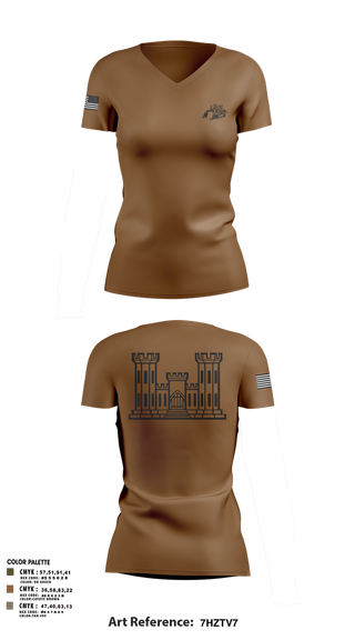 Womens Short Sleeve Vneck Shirt, TCC, National Guard, Teamtime, Team time, sublimation, custom sports apparel, team uniforms, spirit wear, spiritwear, sports uniforms, custom shirts, team store, custom team store, fundraiser sports, apparel fundraiser