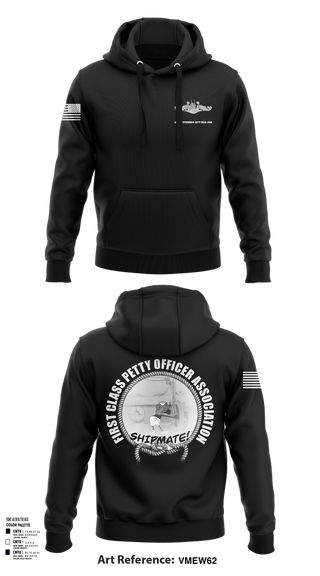Hoodie, USS Jefferson City FCPOA, Navy, Teamtime, Team time, sublimation, custom sports apparel, team uniforms, spirit wear, spiritwear, sports uniforms, custom shirts, team store, custom team store, fundraiser sports, apparel fundraiser