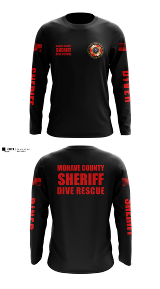 Long Sleeve Performance Shirt, Mohave County Sheriff's Office, Police, Teamtime, Team time, sublimation, custom sports apparel, team uniforms, spirit wear, spiritwear, sports uniforms, custom shirts, team store, custom team store, fundraiser sports, apparel fundraiser