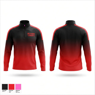 Quarter Zip Jacket, OKLAHOMA LOOKOUTS, Baseball, Teamtime, Team time, sublimation, custom sports apparel, team uniforms, spirit wear, spiritwear, sports uniforms, custom shirts, team store, custom team store, fundraiser sports, apparel fundraiser