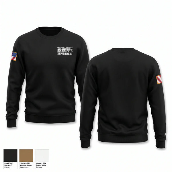 Crew Neck Sweatshirt, Walthall county sheriff’s department, Police, Teamtime, Team time, sublimation, custom sports apparel, team uniforms, spirit wear, spiritwear, sports uniforms, custom shirts, team store, custom team store, fundraiser sports, apparel fundraiser