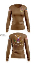1-249th Infantry Training Battalion 76844743 Women's Long Sleeve V-neck Shirt - 22