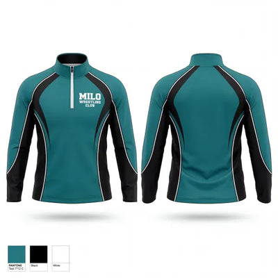 Milo Wrestling Club 96629941 Quarter Zip Jacket - 1