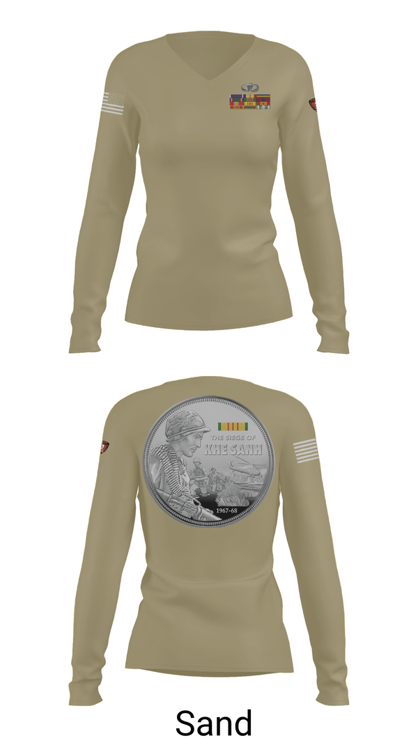 Womens Long Sleeve Vneck Shirt, 3rd Reconnaissance Division, , Teamtime, Team time, sublimation, custom sports apparel, team uniforms, spirit wear, spiritwear, sports uniforms, custom shirts, team store, custom team store, fundraiser sports, apparel fundraiser