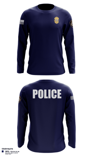 Long Sleeve Performance Shirt, Otoe-Missouria Police Department, Police, Teamtime, Team time, sublimation, custom sports apparel, team uniforms, spirit wear, spiritwear, sports uniforms, custom shirts, team store, custom team store, fundraiser sports, apparel fundraiser