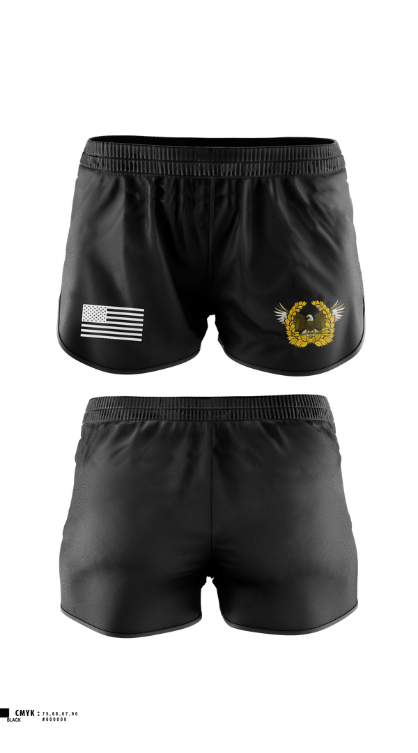 Womens Shorts, Arlington Hall Minuteman Silver Chapter - USAWOA, Army, Teamtime, Team time, sublimation, custom sports apparel, team uniforms, spirit wear, spiritwear, sports uniforms, custom shirts, team store, custom team store, fundraiser sports, apparel fundraiser