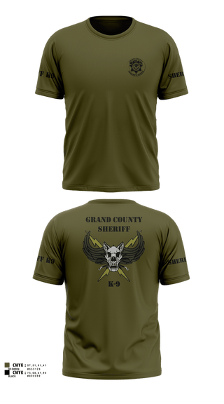 Short Sleeve Performance Shirt, GCSO K9, Police, Teamtime, Team time, sublimation, custom sports apparel, team uniforms, spirit wear, spiritwear, sports uniforms, custom shirts, team store, custom team store, fundraiser sports, apparel fundraiser