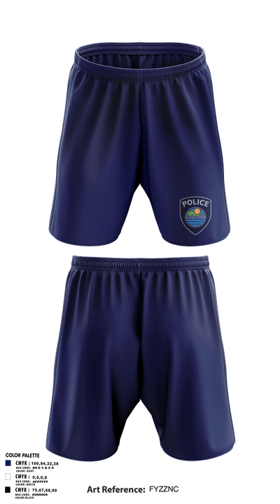 Lakeville Police Department 60717822 Athletic Shorts With Pockets - 3