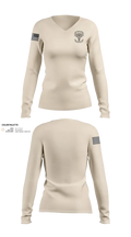 120TH MCAS 53428597 Women's Long Sleeve V-neck Shirt - 100