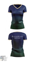 RiverWest - Team Jack Pelotonia 47356955 Women's Short Sleeve V-neck Shirt - 1
