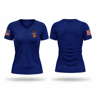 Womens Short Sleeve Vneck Shirt, D.O.W POLICE, Police, Teamtime, Team time, sublimation, custom sports apparel, team uniforms, spirit wear, spiritwear, sports uniforms, custom shirts, team store, custom team store, fundraiser sports, apparel fundraiser
