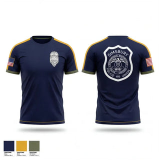 Short Sleeve Performance Shirt, Simsbury Police Department, Police, Teamtime, Team time, sublimation, custom sports apparel, team uniforms, spirit wear, spiritwear, sports uniforms, custom shirts, team store, custom team store, fundraiser sports, apparel fundraiser