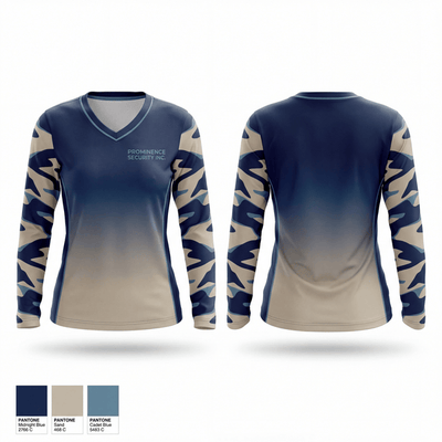 Prominence Security Inc 26013043 Women's Long Sleeve V-neck Shirt - 1