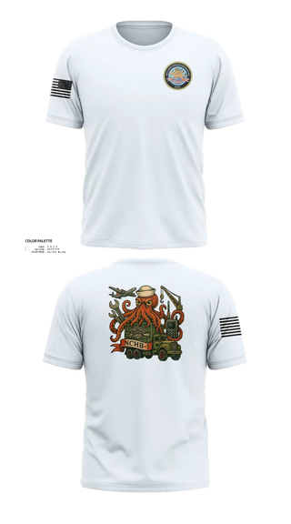 Old School Cotton Feel Shirt, Navy Cargo Handling Battalion One, Navy, Teamtime, Team time, sublimation, custom sports apparel, team uniforms, spirit wear, spiritwear, sports uniforms, custom shirts, team store, custom team store, fundraiser sports, apparel fundraiser