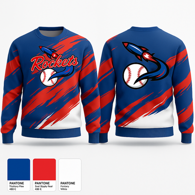 Space Coast Rockets 70599512 Crew Neck Sweatshirt - 1