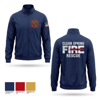 Windbreaker, Clear Spring Fire Rescue, Fire Department, Teamtime, Team time, sublimation, custom sports apparel, team uniforms, spirit wear, spiritwear, sports uniforms, custom shirts, team store, custom team store, fundraiser sports, apparel fundraiser