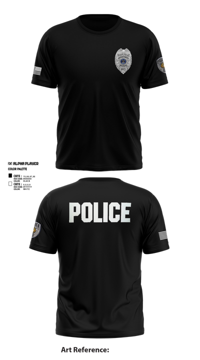Neosho Police 57078695 Short Sleeve Performance Shirt - 1