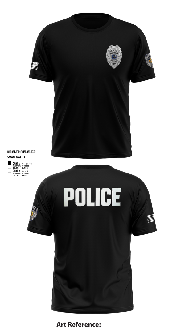 Short Sleeve Performance Shirt, Neosho Police, Police, Teamtime, Team time, sublimation, custom sports apparel, team uniforms, spirit wear, spiritwear, sports uniforms, custom shirts, team store, custom team store, fundraiser sports, apparel fundraiser