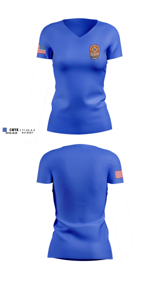 Womens Short Sleeve Vneck Shirt, Wallace Rural Fire Department, Fire Department, Teamtime, Team time, sublimation, custom sports apparel, team uniforms, spirit wear, spiritwear, sports uniforms, custom shirts, team store, custom team store, fundraiser sports, apparel fundraiser