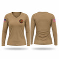 Ordway volunteers fire department Women's Long Sleeve V-neck Shirt - 1