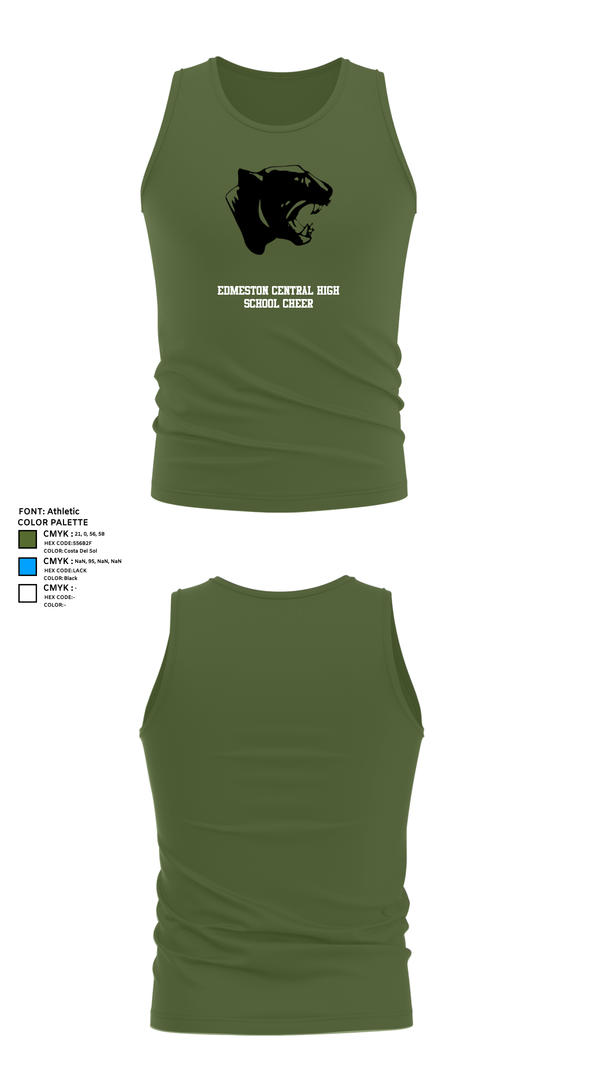 Tank Top, Edmeston Central High School Cheer, Cheer, Teamtime, Team time, sublimation, custom sports apparel, team uniforms, spirit wear, spiritwear, sports uniforms, custom shirts, team store, custom team store, fundraiser sports, apparel fundraiser