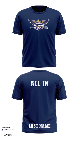 Short Sleeve Performance Shirt, Saddle Brook Falcons Lacrosse, Men's Lacrosse, Teamtime, Team time, sublimation, custom sports apparel, team uniforms, spirit wear, spiritwear, sports uniforms, custom shirts, team store, custom team store, fundraiser sports, apparel fundraiser