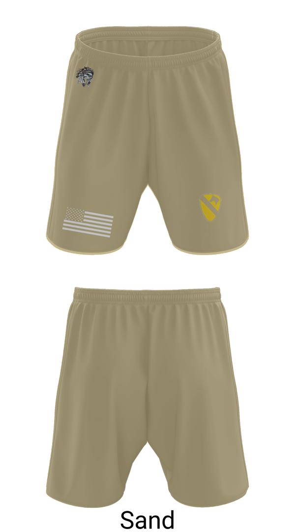 Athletic Shorts With Pockets, 6-9 Cavalry Regiment, , Teamtime, Team time, sublimation, custom sports apparel, team uniforms, spirit wear, spiritwear, sports uniforms, custom shirts, team store, custom team store, fundraiser sports, apparel fundraiser