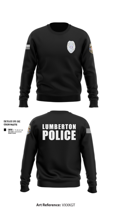 LUMBERTON POLICE 73149623 Crew Neck Sweatshirt - 101