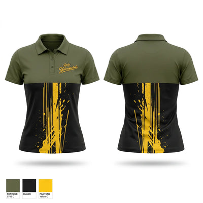 Fort Benning Lady Yellowjackets Short Sleeve Performance Polo - 1