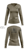 Franklin County Sheriffs Office 473730 Women's Long Sleeve V-neck Shirt - 112