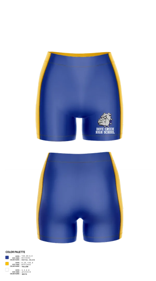 Womens Compression Shorts, Dove Creek High School Volleyball, Women's Volleyball, Teamtime, Team time, sublimation, custom sports apparel, team uniforms, spirit wear, spiritwear, sports uniforms, custom shirts, team store, custom team store, fundraiser sports, apparel fundraiser