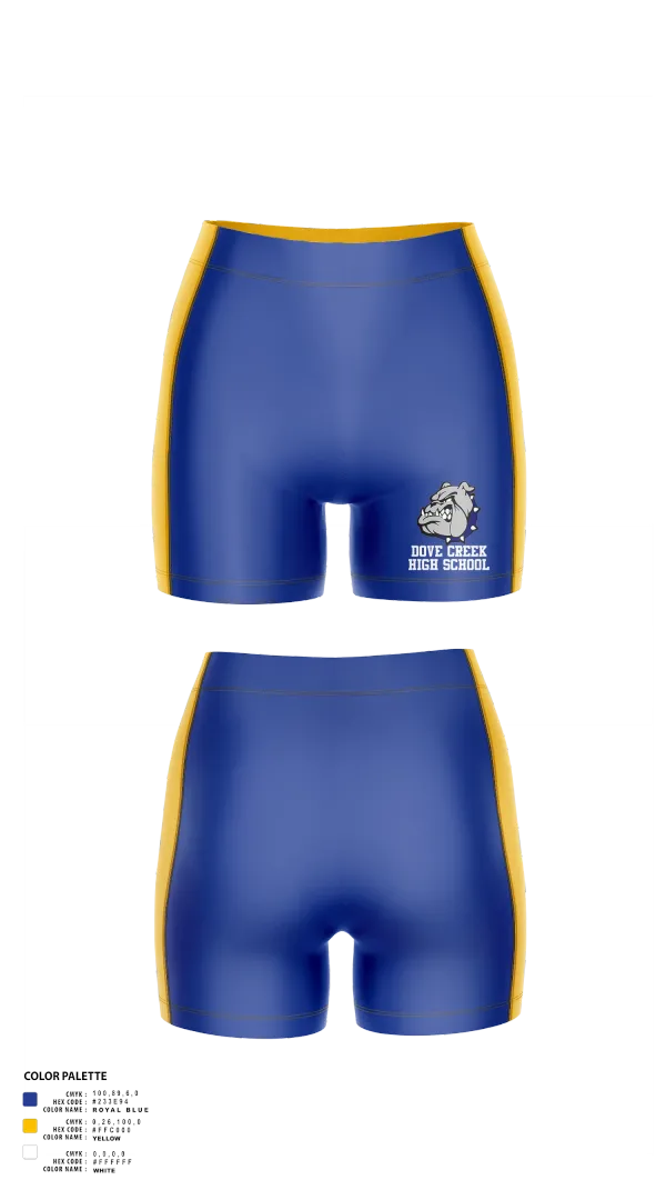 Womens Compression Shorts, Dove Creek High School Volleyball, Women's Volleyball, Teamtime, Team time, sublimation, custom sports apparel, team uniforms, spirit wear, spiritwear, sports uniforms, custom shirts, team store, custom team store, fundraiser sports, apparel fundraiser
