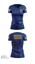 Hudspeth county sheriff office 47128359 Women's Short Sleeve V-neck Shirt - 21