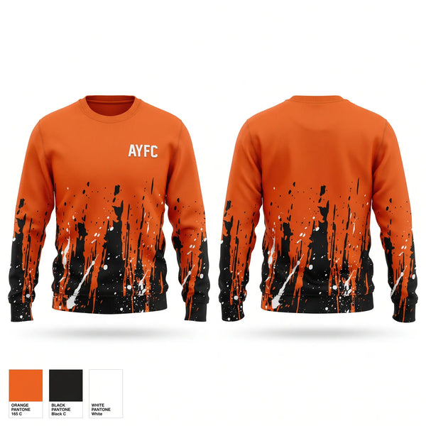 Crew Neck Sweatshirt, AYFC, Cheer, Teamtime, Team time, sublimation, custom sports apparel, team uniforms, spirit wear, spiritwear, sports uniforms, custom shirts, team store, custom team store, fundraiser sports, apparel fundraiser