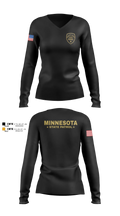 Minnesota State Patrol Women's Long Sleeve V-neck Shirt - 101