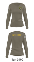 San Jacinto County Sheriff's Office 11487030 Women's Long Sleeve V-neck Shirt - 11