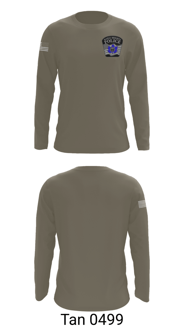 Long Sleeve Performance Shirt, Maple Heights Police Department, Police, Teamtime, Team time, sublimation, custom sports apparel, team uniforms, spirit wear, spiritwear, sports uniforms, custom shirts, team store, custom team store, fundraiser sports, apparel fundraiser