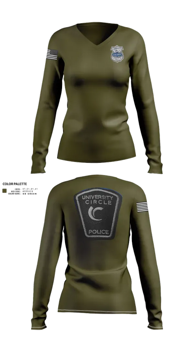 PATROL 69030352 Women's Long Sleeve V-neck Shirt - 31