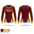 South Heart Eagles Women's Long Sleeve V-neck Shirt - 1