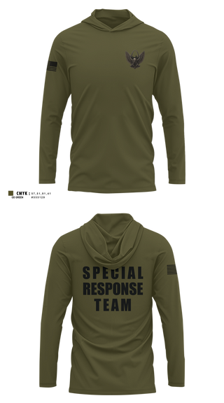 Long Sleeve Hooded Sun Shirt, St. Louis SRT, Police, Teamtime, Team time, sublimation, custom sports apparel, team uniforms, spirit wear, spiritwear, sports uniforms, custom shirts, team store, custom team store, fundraiser sports, apparel fundraiser